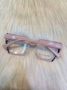 Retro Cat Eye Sunglasses With Black Frame And Polygonal Lenses For Myopia, Female Face, Small And Plain - Krem - View 3