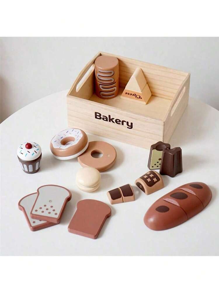 Children's Wooden Vegetable And Fruit Cutting And Dining Set Wooden Box Set Log Cutting Board Pot Set Play House Toy Cognitive Classification Cutting Puzzle Household Toys Exercise Children's Social Cognitive And Hands-On Skills-Kids (3-6 Years Old) - Multicolor - View 12