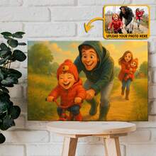 Custom Cartoon Couple Canvas Print, Personalized Photo To Canvas Art, Unique Anniversary Gift For Couples, Wedding Gift, Handmade Portrait Art - Upload Photos And Have Them Processed By Professional Designers,Graphic Print,Warm Ambience, Autumn Home Refresh, Scandinavian Cozy Home, Warm Ambience,Home Harmony - As Shown - View 9