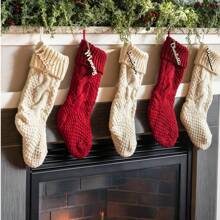 1 Etiqueta personalizada para calcetín de Navidad, Etiqueta de regalo de Navidad, Calcetín de punto, Etiquetas para regalos, Etiquetas de adorno con nombre, Etiquetas de madera personalizadas
