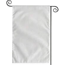 New  Sublimation Garden Flags Blank Garden Flag 12x18 Inch Double Side Custom Create Your Own Solid White Flag DIY Blanks Canvas Banner To Drate - Solid Wh -Garden Size 12x18 Inch - View 1
