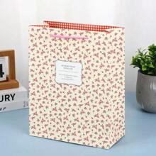 5 piezas de bolsas con estampado floral para envolver regalos para fiestas de cumpleaños y eventos