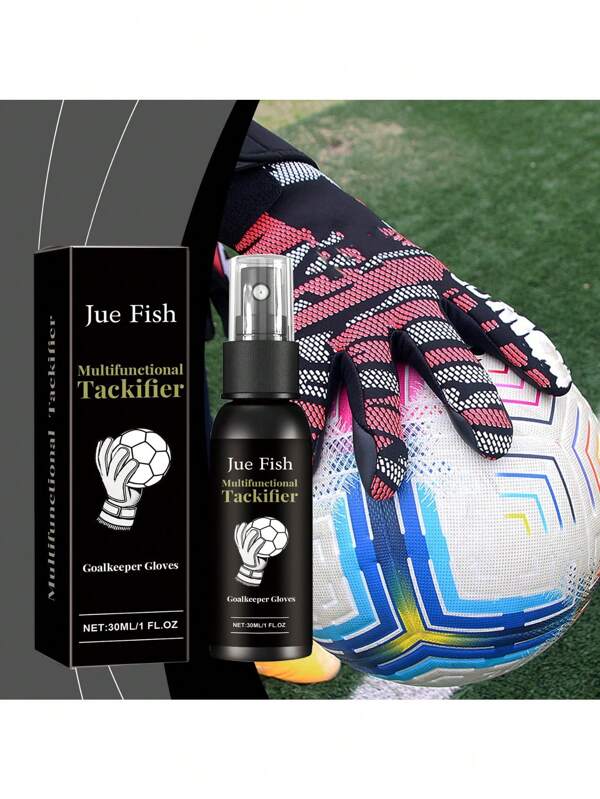 JUE-FISH Goalkeeper Grip Spray - 30ml Multi-Functional Tackifier For Enhanced Viscosity & Strength, Non-Sticky Residue, Ideal For Soccer Cleats, Goalkeeper Gloves, And Sports Equipment, Soccer Gloves