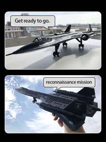 Large Aircraft Building Blocks, SR-71 Blackbird Reconnaissance Aircraft / WZ10 Helicopter Gunship / F-15 Hawk Fighter / P51 Mustang Fighter, Home Office Decoration, Collectible Building Block Toys,For Birthday Gifts,Christmas Toys