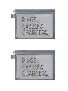 Túi đựng mỹ phẩm dạng lưới có họa tiết cáp dữ liệu, thiết kế họa tiết chữ cái bộ sạc, túi đựng đồ lót khí màu đỏ, túi đựng đồ trang điểm, túi đựng đồ chăm sóc da, đồ dùng thiết yếu khi đi du lịch, đồ dùng ký túc xá, quà tặng cô dâu, quà tặng cho mẹ, quà tặng sinh nhật, quà tặng cho bạn bè và giáo viên, đồ đựng đồ trong phòng tắm, đồ đựng đồ trang sức, túi đựng dầu dưỡng môi và mỹ phẩm - Nhiều màu - Xem 18