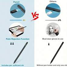 适用于 2018-2024 年款 iPad 的触控笔，支持快速充电、倾斜感应、磁吸式连接和防误触功能，兼容 iPad 第 6-10 代/iPad Pro 11 英寸/12.9 英寸第 3-5 代/iPad Air 第 3-5 代/iPad mini 第 5/6 代，多种颜色可选 - 彩色 - 查看 5