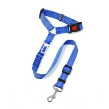 1pc Explosion-Proof Car Safety Dog Leash, Multi-Functional Dog Traction Rope, Automotive Safety Belt, Double-Sided Reflective, Retractable & Adjustable For Large Dogs