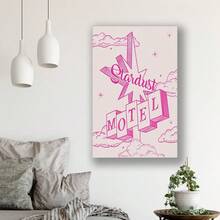 Framed Poster Master Stardust Motel Poster - Retro Pink Motel Sign Print - Tr Endy Art - Modern Art - Gift For Men, Women & Travel Lover - Chic Decor For Office, Dorm Or Living Room,Made In The USA Products,Pictures,Cuadros Para La Sala,Dom Decor,Room Decor,Bathroom Decor,Living Room Decor - Framed - View 5