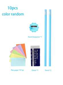 Borracha grande para lápis, 4/5/6 peças, forte poder de limpeza, conveniente, simples e durável, apontador de lápis em formato de pétala, borracha de empurrar e puxar, lápis, borracha branca grande adequada para uso escolar e de escritório, materiais de arte para pintura, borracha para lápis, borracha branca, adequada para estudantes, material escolar, prêmios e presentes de escritório, acessórios de escritório, cores aleatórias - Branco - Ver 4