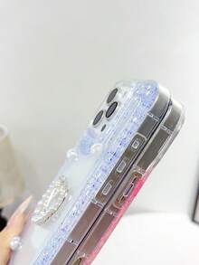 Ốp điện thoại thời trang hình trái tim chống sốc, 1 chiếc, trong suốt, chất liệu nhựa dẻo, lấp lấp lánh, tua rua ngọc trai giả 3D + hai mặt hình trái tim ngọc trai giả, tương thích với Infinix Smart 8/Infinix Hot 40i/Spark 20/Spark 20C/Spark Go 2024/Smart 7/ 16 Pro Max. Chống nước, chống sốc, chống rơi, chống trầy xước. Quà tặng sinh nhật, kỷ niệm. - trắng - Xem 4
