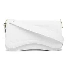 Women's Baguette Shoulder Bag - 白色 - 查看 3