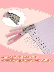 1 Piece Heart Star Handheld Hole,TIANWEN Paper Punch Metal Single Hole Paper Punch Punchers With Soft-Handled Tags Pouch Perfect For Office And Diary Enthusiasts Gift For Clothing Ticket DIY Craft Tags Scrapbook Back To School 2026 Art Office Essentia Supplies Tools - Multicolor - View 9