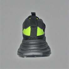 Zapatos deportivos de malla para niños de verano, con Top de tela transpirable ligera,suelas antideslizantes y duraderas, versátiles para uso diario casual y deportivo - Negro - Ver 6