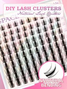100 piezas de pestañas postizas individuales esponjosas en rizo D, pestañas clusters de manga con volumen denso de 10-18 mm, pestañas postizas individuales difuminadas para extensiones de pestañas, para principiantes en casa, mujeres y niñas - D - Ver 2