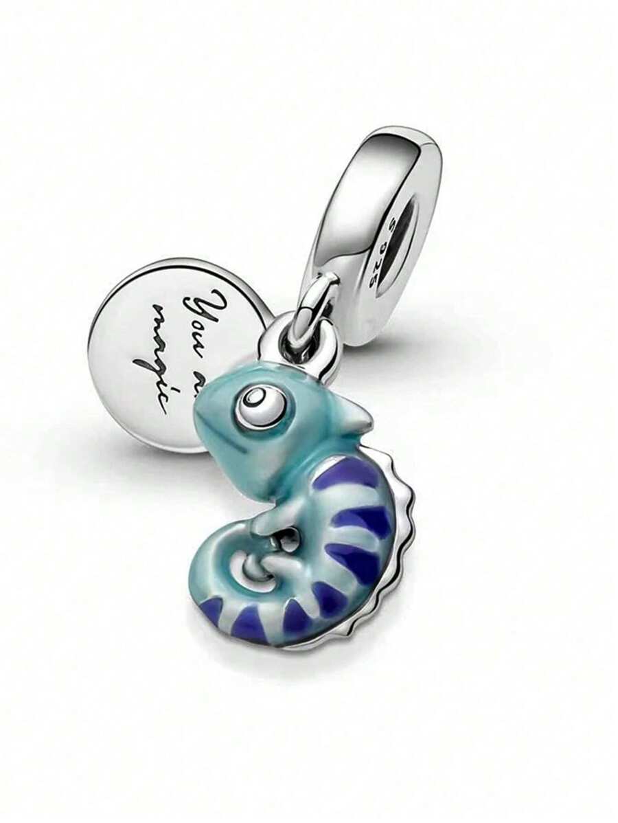 Disney 1 pieza de Colgante de plata de ley 925 adecuado para pulsera DIY original, regalo de joyería de moda para cumpleaños y compromiso de mujer, modelo de caliente