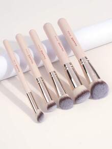 MAANGE 3/5/7/17pcs Professional Makeup Brush Set, Including Foundation Brush, Blush Brush, Concealer Brush, Contour Brush, Nose Brush, Foundation Brush, Detail Brush, Face Brush, Suitable For Daily Makeup And Travel Makeup, Makeup Brush Set Makeup Supplies Gift For Friends - Apricot - View 6