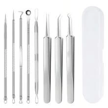 1 zestaw profesjonalnych, ultracienkich, bardzo ostrych, czarnych igieł do usuwania pryszczy i trądziku z etui z poduszką, do usuwania zaskórników, uroda, produkty do pielęgnacji skóry, spa, pielęgnacja ciała, narzędzia do pielęgnacji skóry, pielęgnacja twarzy, artykuły kosmetyczne, skóra, żel do mycia twarzy, zabiegi na twarz