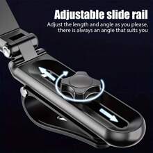 Car Sun Visor Phone Mount, Multifunctional Car Phone Holder For Navigation, Universal Direct View Phone Bracket (Black, Green) Compatible With IPhone, Android Phone, Gift For Birthday, Family, Friends Car Accessories Compatible With IPhone, Android Phone, Gift For Birthday, Family, Friends