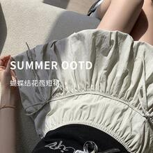 つぼみスカート レディース 夏 カレッジスタイル ハイウエスト Aライン チュチュスカート スカート スイート クール ランタン スカート 露出防止スカート - ブラック - チェックする 2