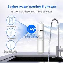Waterdrop Remineralization Inline Water Filter, 1/4" Quick Connect Post Filter For Reverse Osmosis Filtration System, Restores Essential Minerals (1) - White - View 7