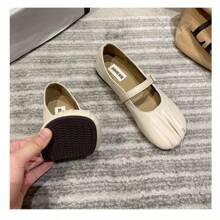 Mocasines con punta cuadrada de boca plana, estilo chino moderno de primavera y verano 2025, zapatos de abuela de talón plano, suela blanda y de uso versátil
