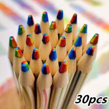 30 Pieces Rainbow Colored Pencils Set Rainbow Pencil For Students Drawing Sketching Christmas Gifts For Students Office Stationery Supplies - 30 pcs - View 7