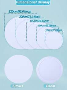1 Stück 180/200/220cm weißer runder Hochzeitsbogen Abdeckung, geeignet für runde Bogenkonstruktionen, perfekter Hintergrund für Dekorationen bei Geburtstagen, romantischen Hochzeiten, Babyparties, Geschlechteroffenbarungen, Themenpartys und Jahrestagen (ohne Bogenhalterungen)