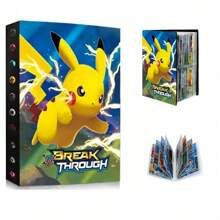 pokemon Portafolios para cartas Pokémon, caja protectora de colección de 4 bolsillos, álbum de cartas de 30 páginas que puede contener hasta 240 cartas para diversas colecciones de cartas