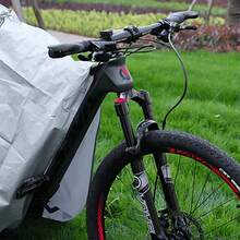 夏季防水防晒罩，减少过热，自行车/电动自行车/踏板车/摩托车防水防尘罩，山地自行车防尘罩，电动自行车防护装备 - 灰色 - 查看 2