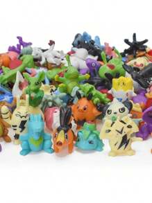 24/48 piezas Juguetes de figuras Anime Figuras de acción Modelo ornamental Decoración Juguetes coleccionables para regalo de Navidad Tamaño 2-3CM