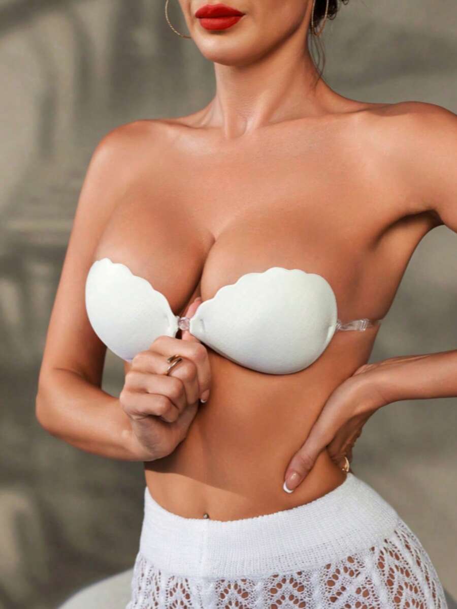 1 Paio di Reggiseni Adesivi Invisibili, Reggiseni Push-Up Senza Cuciture e Senza Spalline in Silicone, Reggiseni Senza Schienale, Reggiseni Senza Spalline, Reggiseni Invisibili, Reggiseni Invisibili Riutilizzabili in Silicone Senza Schienale, Reggiseni Autoadesivi Anallergici per Abiti da Sera, Abiti da Sposa, Costumi da Bagno e Schiena Scoperta