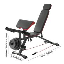 Weight Bench, 800lbs Adjustable Weight Bench Press For Full Body Workout, Exercise Sit Up Bench For Home Gym Strength Training, Flat Bench With With Leg Extension, Preacher Pad, Fast Adjustment - 800lbs - View 10