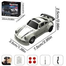 WLtoys Giocattolo da esterni, auto da drift radiocomandato 1:64 KF20, auto da corsa ad alta velocità con quattro ruote, auto radiocomandata in miniatura da scrivania 2.4G, auto da competizione RC elettrica in scala reale, giocattoli per auto RC per ragazzi e bambini, regali