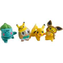 pokemon Set de 8 figuras coleccionables de 4cm de alto de Pikachu, Squirtle y Eevee de Pokemon, ornamento de escritorio de anime, regalo ideal para fans