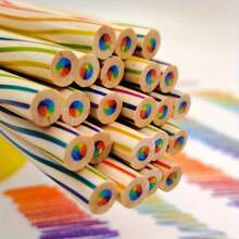 30 Pieces Rainbow Colored Pencils Set Rainbow Pencil For Students Drawing Sketching Christmas Gifts For Students Office Stationery Supplies - 30 pcs - View 8