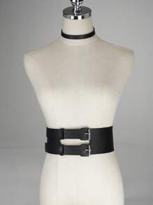 1PC, Adult Products, Pu Leather Body Belt, Collar, Rivet Design, Suitable For Valentine's Day Gifts.Sexy Lingerie Accessories