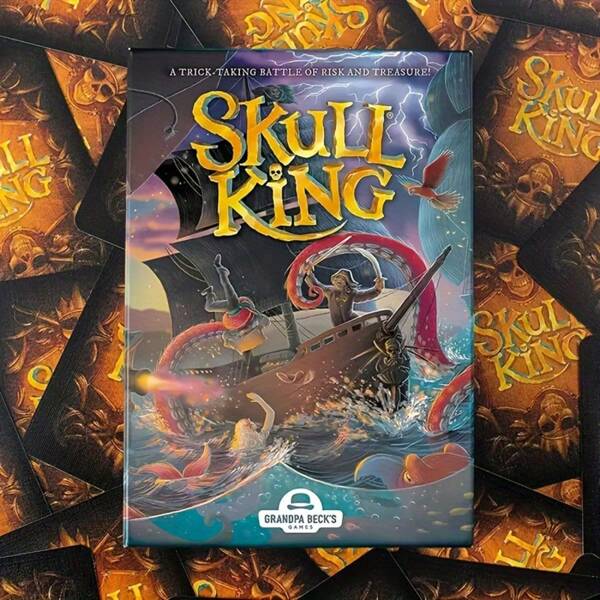 2-8 Spieler Totenkopf König Piraten Streich-Nehmespiel - perfekt für Familienpartyspaß, ideales Geschenk zu Weihnachten, Halloween, Eid Al-Adha, Neujahr, Thanksgiving, Geburtstag
