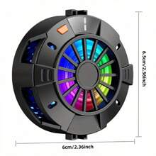 Nuevo refrigerador magnético para teléfono, ventilador de refrigeración con clip posterior RGB para teléfono, enfriador portátil y ligero con paquete de hielo, con pantalla de temperatura y iluminación colorida, adecuado para juegos móviles y transmisión en vivo