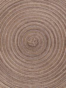 1/4/6/12pcs Bohemian Style Woven Placemats, Round Solid Color Tableware Coasters For Kitchen, Dining Table Decor, Suitable For Holiday Parties, Birthdays, Rustic Country Outdoor Home Decor, All Seasons - Brown - View 8
