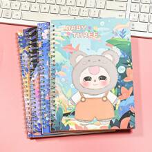 1 Notebook A5 Book School Season Bronzing Cover Hardface Student Supplies This Book School Awards Notebook Book Cartoon Coil Notebook Notebook Lovely Student Stationery Paper Student Awards Random Distribution Of 1 School Supplies,Back To School