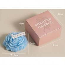 2Pcs Handcrafted Rose & Peony Flower Scented Candle Perfect For Yoga, Meditation, And Relaxation! Shaped Like A Lotus With Rich Fragrances, It's Reusable – You Can Use It As An Incense Burner Or Storage For Yoga Items.