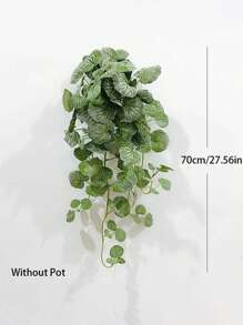40/70cm Artificial Hanging Vines Fake Begonia Plants Silk Grape Rattan Real Touch Vivid Vine Leaves Hanging Scindapsus Garland For Home Garden Indoor Balcony Decor Without Pot 1pc