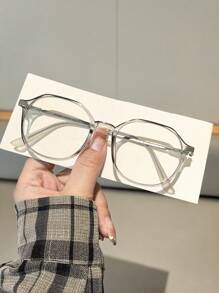1 Stück Damen Lässig leichte Brille Metall quadratischer Rahmen Mode für den Schulanfang