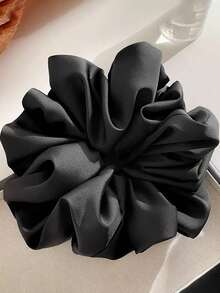 Solid Color Extra Large Satin Scrunchie Hair Tie, Versatile Hair Accessory For Home Or Outdoor, Dating And Occasions,Hair Accessories,Hair Accessories For Women,Accessories,Accessories Women, Hair Accessory, Hair Accessories Women, Hair Accessories, Hair Tools, Beauty Accessories, Curly Hair Accessories - Multicolor - View 8