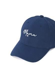 1pc "Mama" Embroidered Washable Adjustable Baseball Cap, Fashion Breathable Versatile Outdoor Sun Visor, Great For Gift Giving