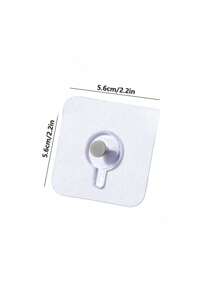 20pcs/4pcs/1pc Clear Wall Hooks, For Frames, Seamless Wall Hangings Hooks, Suitable For Photo Albums And Paintings, Applicable To Concrete/Tile/Wood/Metal Walls