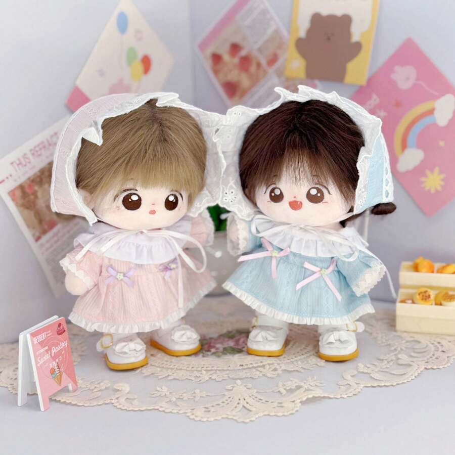 Cute Dress And Hat Outfit Accessories For 20cm Doll