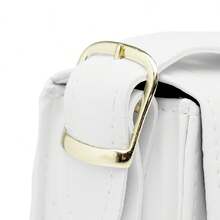 Women's Baguette Shoulder Bag - 白色 - 查看 7
