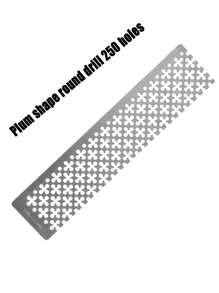 DIY Diamantmalerei Werkzeugregel 1/3 Stücke Pflaumenbüten Form Werkzeugregel geeignet für runde und quadratische Diamant-Handmalerei, Edelstahl Material Punktraster Regel, Diamantmalerei Werkzeug, das beste Werkzeug für handgemachte Diamant Positionskorrektur