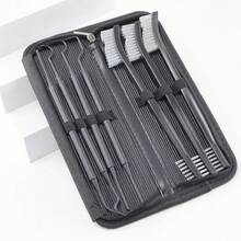 7件套轻便宠物牙齿清洁套装，带收纳盒，适用于猫、狗和其他宠物的牙齿护理工具，可清洗和重复使用